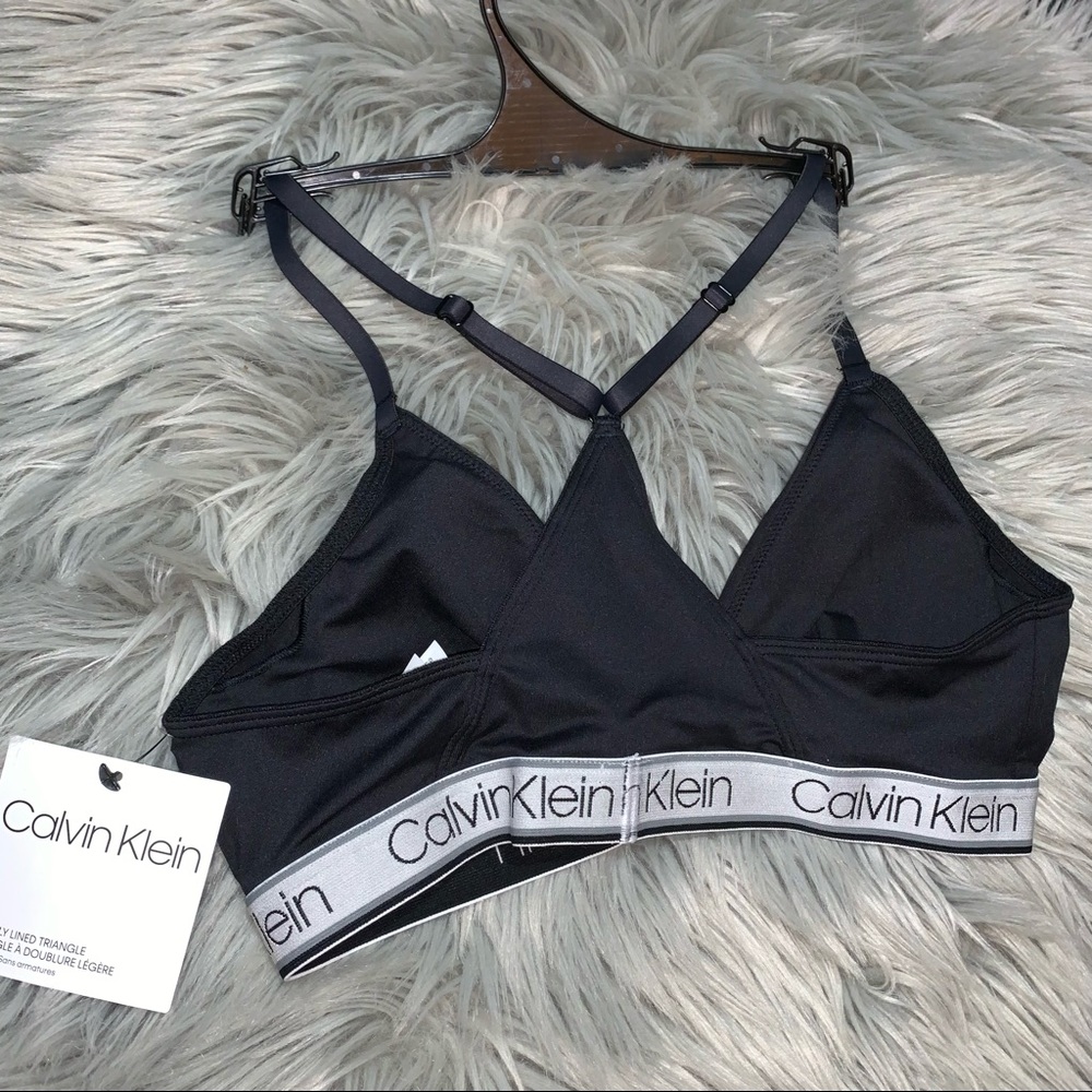 🆕CK Lightly Lined Triangle Bra ~ Wireless - Picture 2 of 4